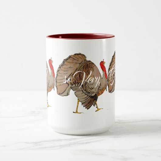 Vollfarbiger Erntedank Türkei Tasse (Zentrum)