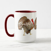 Vollfarbiger Erntedank Türkei Tasse (Links)