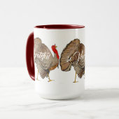 Vollfarbiger Erntedank Türkei Tasse (Vorderseite Links)