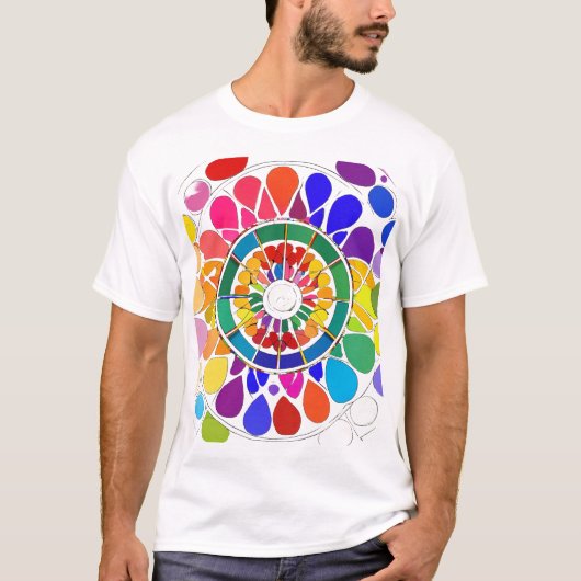 Vollfarbiger T - Shirt (Vorderseite)