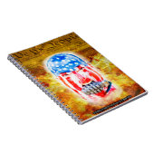 Vollfarbiges AD-Poster auf einem handlichen Notizblock (Rechte Seite)