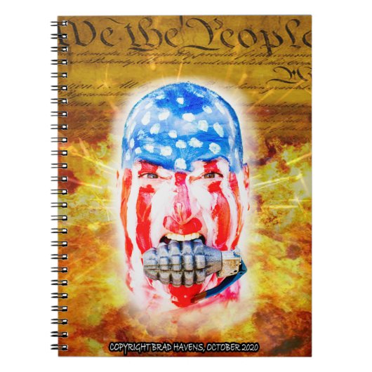 Vollfarbiges AD-Poster auf einem handlichen Notizblock (Vorderseite)