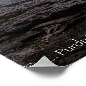 Vollfarbiges Bild der berühmten Ocqueoc Falls Poster (Ecke)