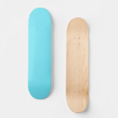 Vollfarbiges elektrisches Licht Aqua Blau Skateboard (Vorderseite)