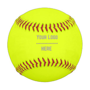 Vollfarbiges fluoreszierendes Gelb - Ihr Logo  Baseball