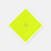 Vollfarbiges fluoreszierendes Gelb - Ihr Logo Serviette (Ecke)