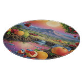 Vollfarbiges Fruchtspektrum 1 Schneidebrett (Ecke)