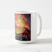 Vollfarbiges MountainFire-Mediendesign auf einem Kaffeetasse (VorderseiteRechts)