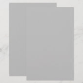 Vollfarbiges Silber Briefpapier (Vorne/Hinten)
