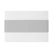Vollfarbiges Silber Einladungsbanderole (Rückseitenbeispiel)