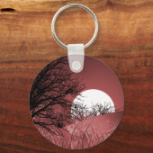 VOLLFELDMOON - ROT SCHLÜSSELANHÄNGER (Vorderseite)