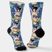 Vollfigur-Feengöttin Thunder_Cove Socken (Gewinkelt)