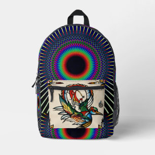 Vollflächiger kundenspezifischer Druck in voller F Bedruckter Rucksack