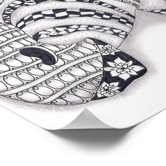 Vollformat Zebra Poster (Ecke)