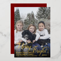 Vollformatkalligrafie Text-Overlay für Merry & Bri