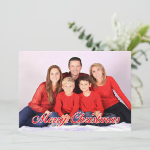 Vollfoto 7x5 Weihnachtskarte Feiertagskarte