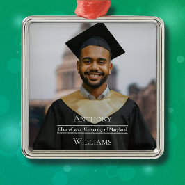 Vollfoto-Minimalist-Design zum Schulabschluss Ornament Aus Metall