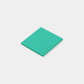 Vollgrüne Farbe | Hex# 00b091 Post-it Klebezettel (angewinkelt)