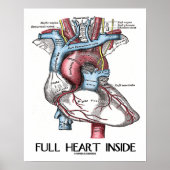 Vollherz Inside Anatomische Illustration Poster (Vorne)