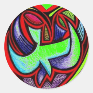 Vollherzigkeit der Liebe - Maßgeschneidert Runder Aufkleber