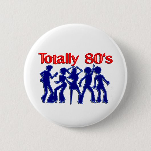 Völlig 80er Disco Button (Vorderseite)
