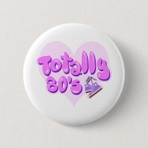 Völlig 80er Herz Button