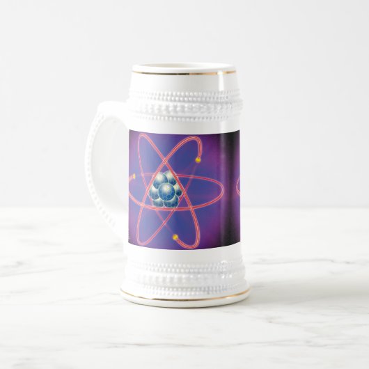 Völlig Atomar Bierglas (Vorderseite Links)