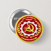 Völlig automatisiertes Luxuskommunismus-Abzeichen Button (Vorne & Hinten)