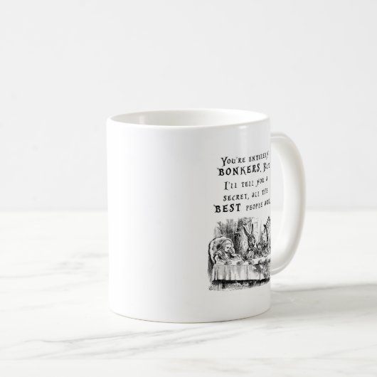 völlig bonkers A4 Kaffeetasse (VorderseiteRechts)