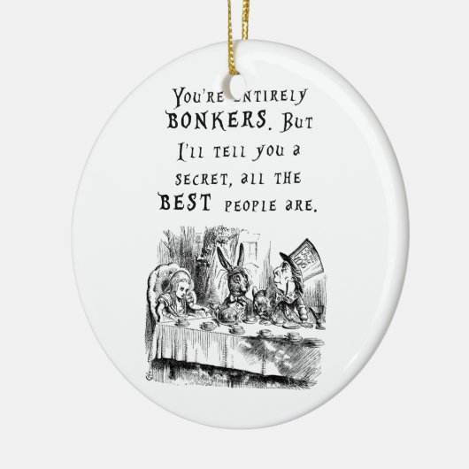 völlig bonkers A4 Keramik Ornament (Links)