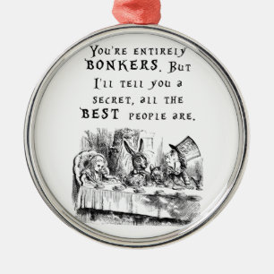 völlig bonkers A4 Silbernes Ornament