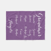 Völlig Cutomizable Grandkidsdecke Fleecedecke (Vorderseite (Horizontal))