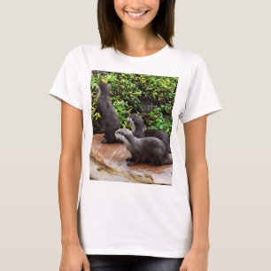 Völlig entzückend: Drei kleine graue Otter, T-Shirt