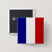 Völlig französische Flagge Button (Vorne & Hinten)