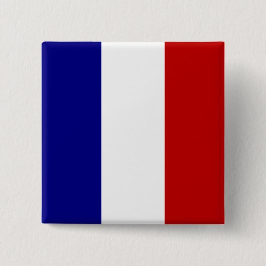 Völlig französische Flagge Button (Vorderseite)
