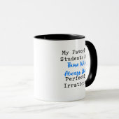 Völlig irrationale Mathe-Lehrer-Schüler-Humor Tasse (VorderseiteRechts)