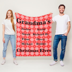 Völlig kundengerechte Grandkids-Weihnachtselfe Fleecedecke