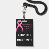 Völlig kundengerechtes Abzeichen Ausweis (Vorderseite mit Lanyard)