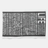 Völlig, leben LiveLiebe, die Lachen lernt, Küchentuch (Horizontal)