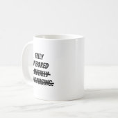Völlig mental auf Improvisation vorbereitet. Kaffeetasse (Vorderseite Links)