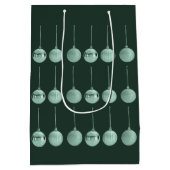 Völlig mit Schmuck überladenes Weihnachtsbaum-Schm Mittlere Geschenktüte (Rückseite)