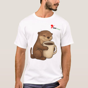 "Völlig Otter-mäßig nach Kaffee" T-Shirt Süße Ot