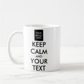 Völlig Personalisierte Keep Calm And Your Text T Kaffeetasse (Links)