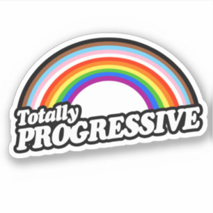 Völlig Progressive Pride Aufkleber