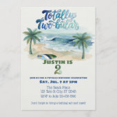 Völlig Two-buillar, Surf 2. Geburtstag Einladung (Vorderseite)