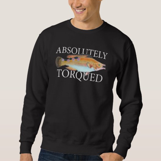 Völlig Verdrehtem Fisch Sweatshirt (Vorderseite)