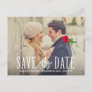 Völlig verliebt   Save the Date Postkarte