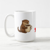 Völlig von Kaffee besessen Kaffeetasse (Links)