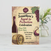 Volljährig Geburtstagsfeier Weinprobe Einladung (Stehend Vorderseite)