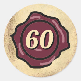 Volljährig Geburtstagsfeier Weinprobe Runder Aufkleber